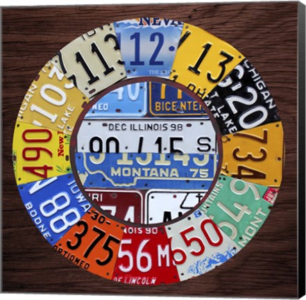 Framed Clock Square Print