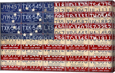 Framed Betsy Ross Flag Print