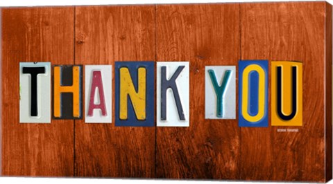 Framed Thank You Print