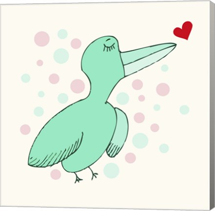Framed Dreamy Love Bird Print