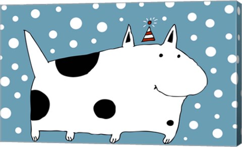 Framed Snow Dog Print