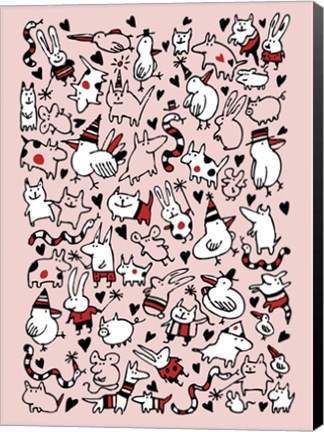 Framed Party Animals Print