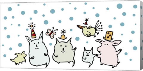 Framed Christmas Creatures Print