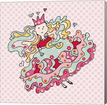 Framed Little Flower Princess Print