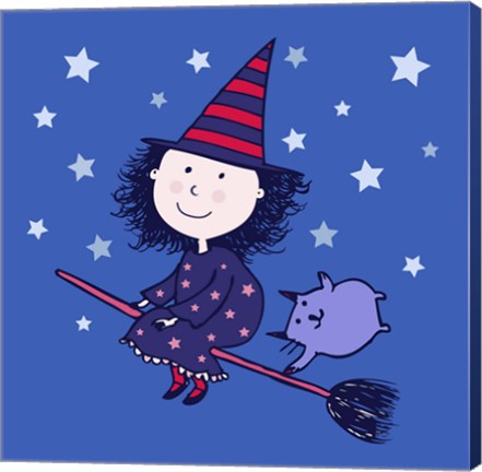 Framed Lovely Little Witch Print