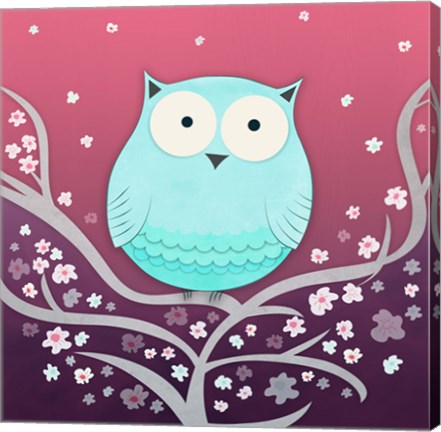 Framed Spring Owl Print