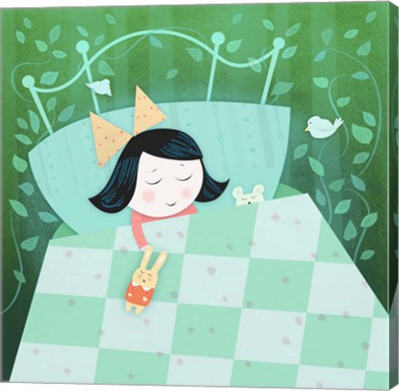 Framed Sweet Dream Girl Print