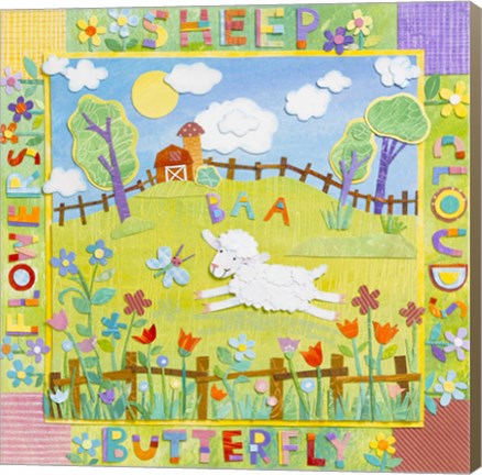 Framed Sheep Print
