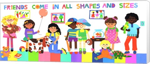 Framed Friends Come In All Shapes And Sizes Print