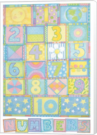 Framed Numbers Print