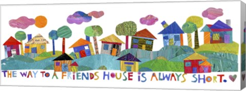 Framed Friends House Print