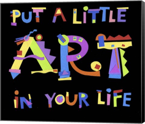 Framed Put A Little Art Print