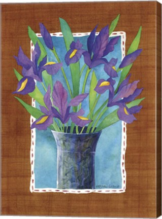 Framed Irises Print
