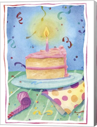 Framed Birthday Cake Print