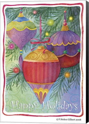 Framed Ornaments Print