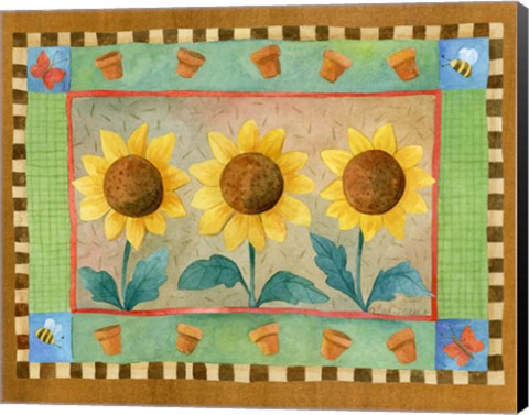 Framed Sunflowers Print