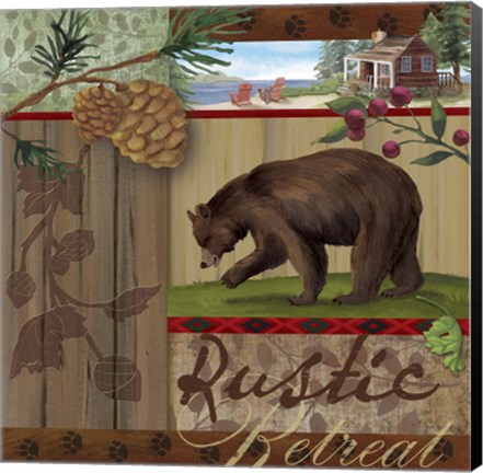 Framed Rustic Retreat I Print