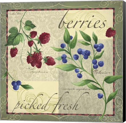 Framed Berry Patch Print