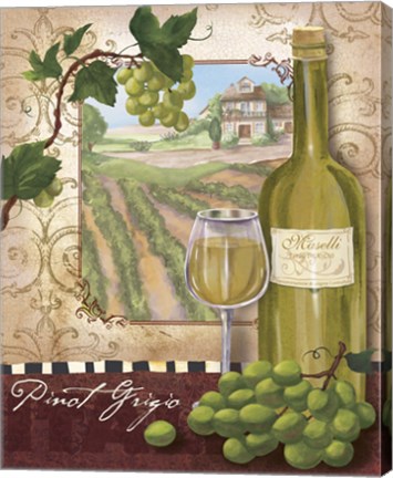 Framed Wine Country II Print