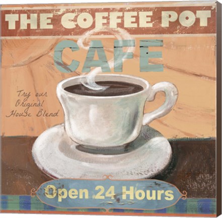 Framed Coffee Pot Print