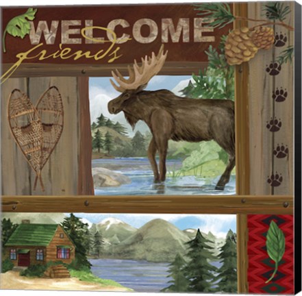 Framed Rustic Retreat III Print