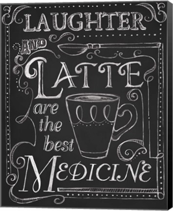 Framed Laughter &amp; Latte Print