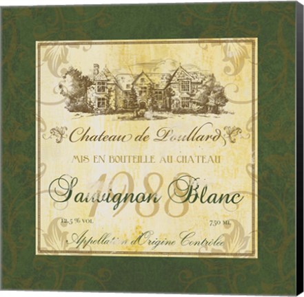 Framed Sauvignon Blanc Print