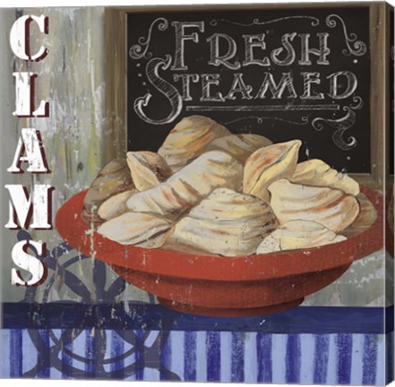 Framed Clams Print