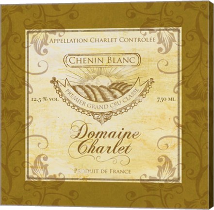 Framed Wine Label V Print
