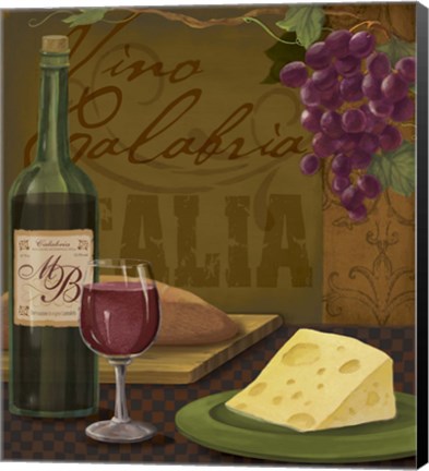 Framed Vino Calabria Print