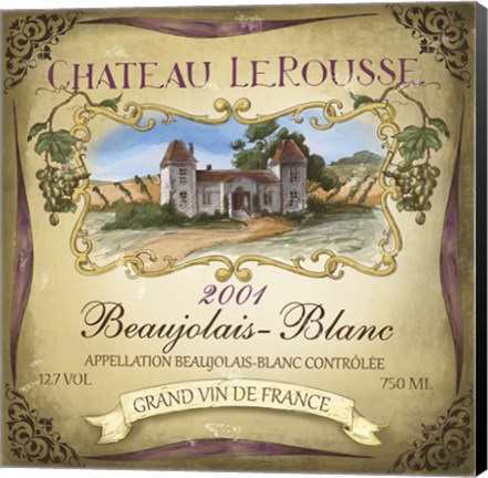 Framed Chateau Le Rousse Print