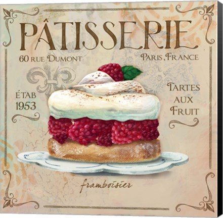 Framed Patisserie I Print