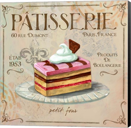 Framed Patisserie II Print