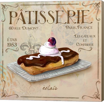 Framed Patisserie III Print