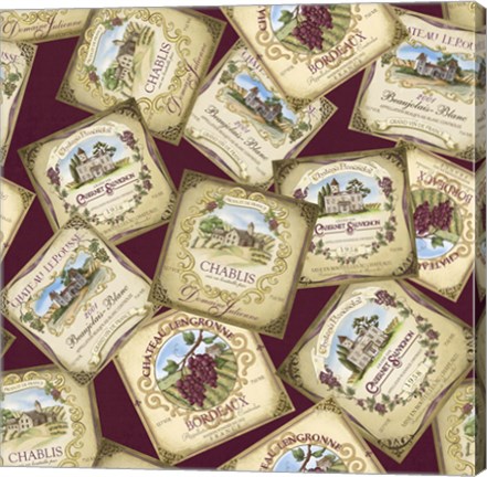 Framed Wine Chateau Print