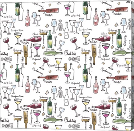 Framed Taste of Wine I Print