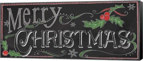 Framed Chalk Merry Print
