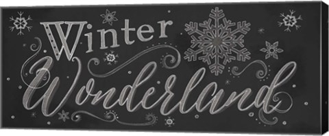 Framed Chalk Winter Print