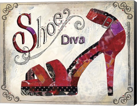 Framed Shoe Diva Print