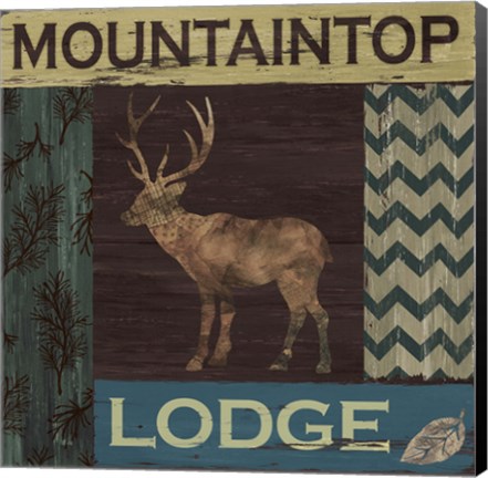 Framed Mountain Lodge Print