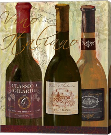 Framed Vino Italiano Print