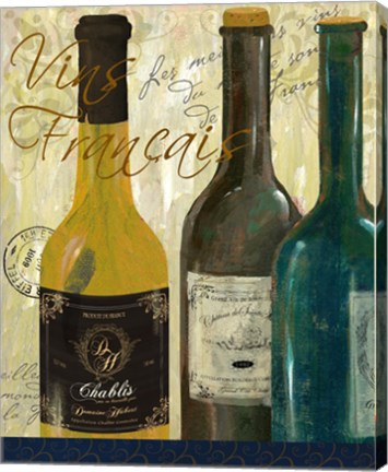 Framed Vins De France Print