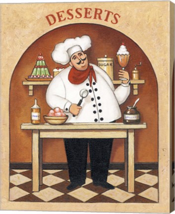 Framed Desserts Print