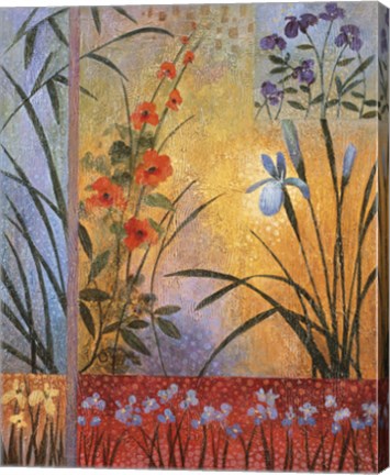 Framed Floral Symphony I Print