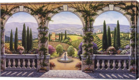 Framed Tuscan Villa Print