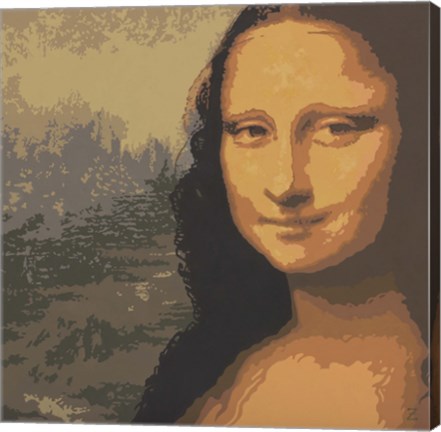 Framed Mona Liza Print