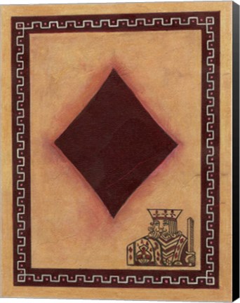 Framed King Of Diamonds Print