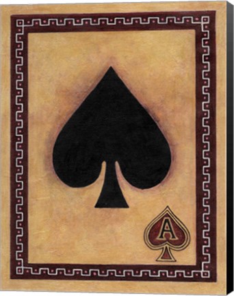 Framed Ace Of Spades Print