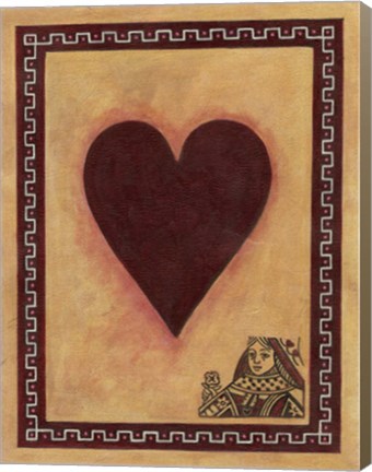 Framed Queen Of Hearts Print