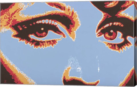 Framed Captivating Eyes Print